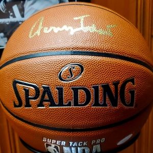 Jerry West Autographed Basketball